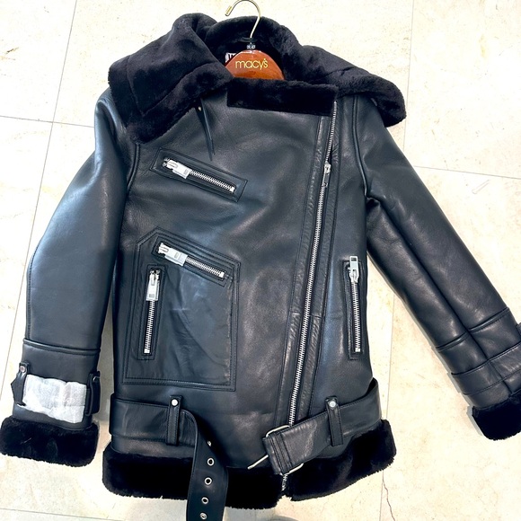 Walter Baker Celine Leather Faux Fur Jacket (NEW, NEVER WORN) - Picture 6 of 7